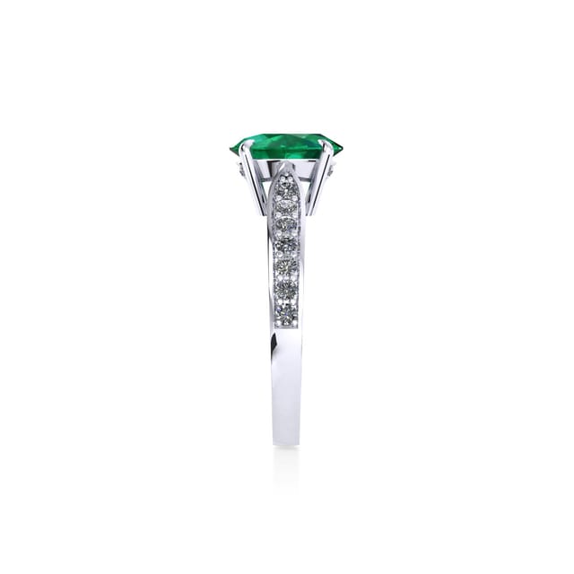 Mappin & Webb Boscobel Platinum And 7x5mm Emerald Ring