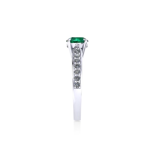 Mappin & Webb Boscobel Platinum And 6mm Emerald Ring