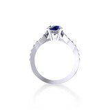 Mappin & Webb Boscobel Platinum And 6mm Sapphire Ring