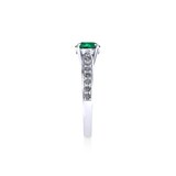 Mappin & Webb Boscobel Platinum And 5mm Emerald Ring