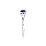 Mappin & Webb Ena Harkness Platinum And Three Stone 6mm Sapphire Ring