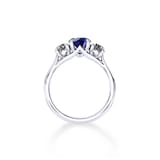 Mappin & Webb Ena Harkness Platinum And Three Stone 5mm Sapphire Ring