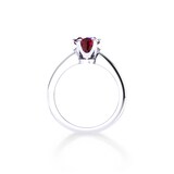 Mappin & Webb Hermione Platinum And 9x7mm Ruby Ring