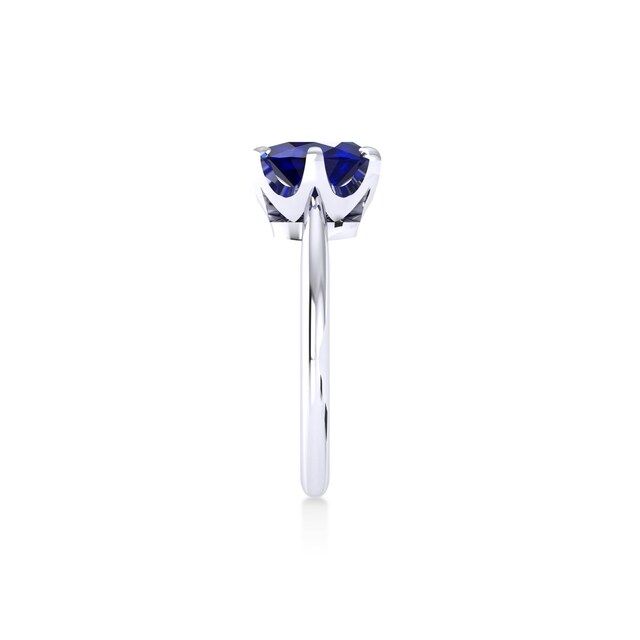 Mappin & Webb Hermione Platinum And 7x5mm Sapphire Ring