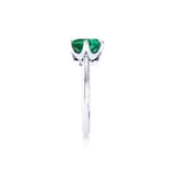 Mappin & Webb Hermione Platinum And 6x4mm Emerald Ring