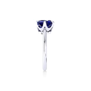 Mappin & Webb Hermione Platinum And 6x4mm Sapphire Ring