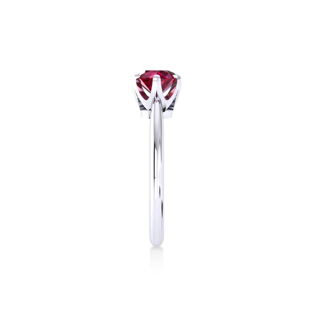 Mappin & Webb Hermione Platinum And 6mm Ruby Ring