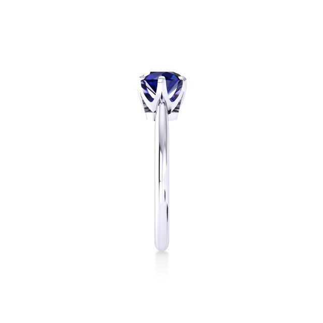 Mappin & Webb Hermione Platinum And 6mm Sapphire Ring