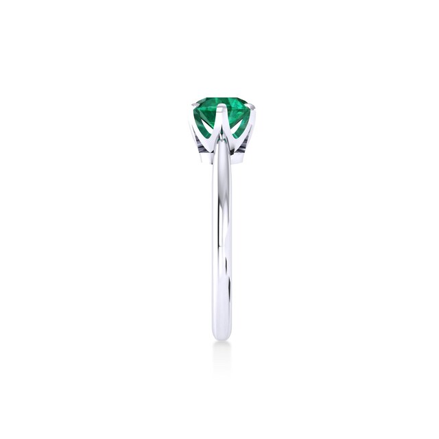 Mappin & Webb Hermione Platinum And 5mm Emerald Ring
