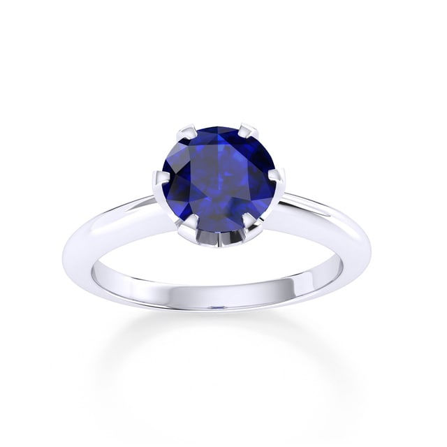 Mappin & Webb Hermione Platinum And 5mm Sapphire Ring