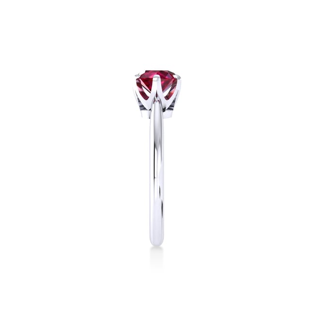 Mappin & Webb Hermione Platinum And 4mm Ruby Ring