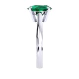 Mappin & Webb Belvedere 18ct White Gold Oval Cut 9x7mm Emerald Ring