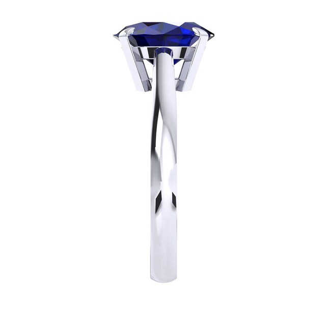 Mappin & Webb Belvedere 18ct White Gold Oval Cut 9x7mm Sapphire Ring