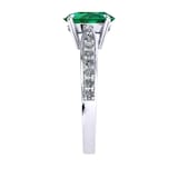 Mappin & Webb Boscobel 18ct White Gold And 7x5mm Emerald Ring