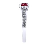 Mappin & Webb Boscobel 18ct White Gold And 5mm Ruby Ring