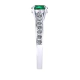 Mappin & Webb Boscobel 18ct White Gold And 4mm Emerald Ring