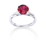 Mappin & Webb Ena Harkness 18ct White Gold And 4mm Ruby Ring