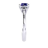 Mappin & Webb Ena Harkness 18ct White Gold And Three Stone 5mm Sapphire Ring