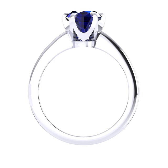 Mappin & Webb Hermione 18ct White Gold And 6x4mm Sapphire Ring