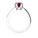 Mappin & Webb Hermione 18ct White Gold And 6mm Ruby Ring