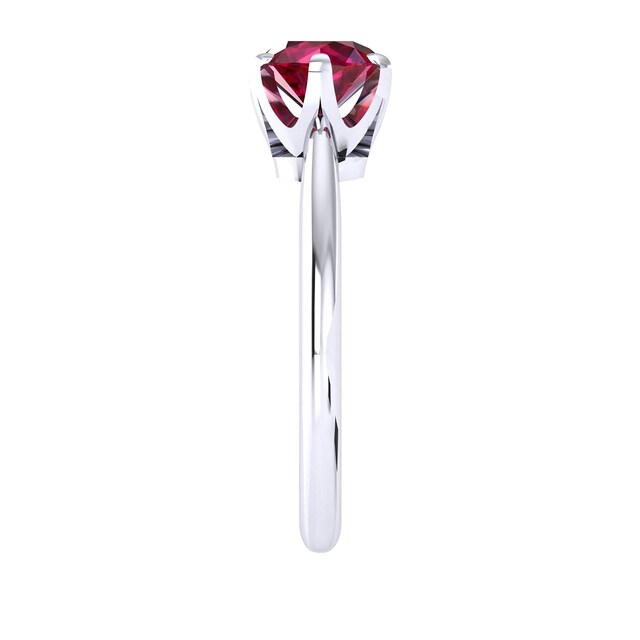 Mappin & Webb Hermione 18ct White Gold And 6mm Ruby Ring