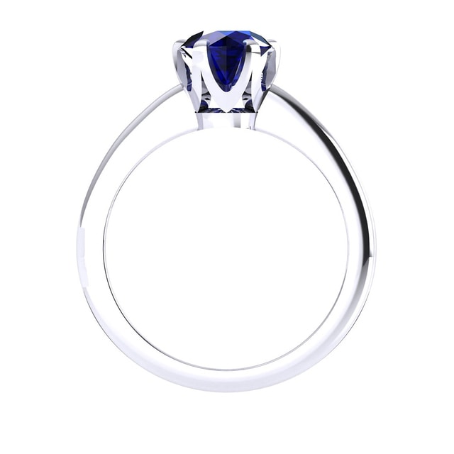 Mappin & Webb Hermione 18ct White Gold And 6mm Sapphire Ring