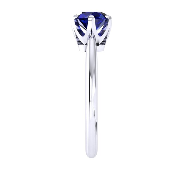 Mappin & Webb Hermione 18ct White Gold And 6mm Sapphire Ring