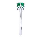 Mappin & Webb Hermione 18ct White Gold And 5mm Emerald Ring