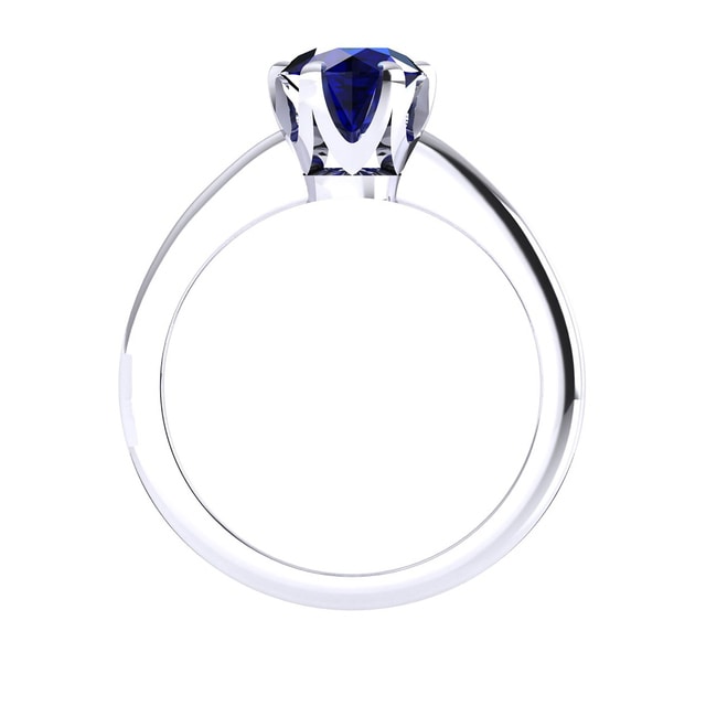 Mappin & Webb Hermione 18ct White Gold And 5mm Sapphire Ring