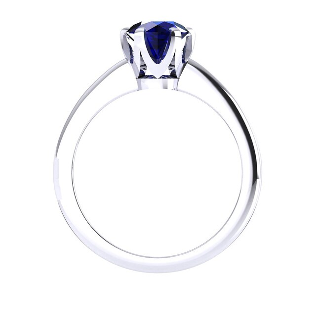 Mappin & Webb Hermione 18ct White Gold And 5mm Sapphire Ring