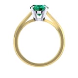 Mappin & Webb Belvedere 18ct Yellow Gold Oval Cut 7x5mm Emerald Ring