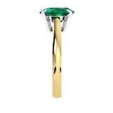 Mappin & Webb Belvedere 18ct Yellow Gold Oval Cut 6x4mm Emerald Ring