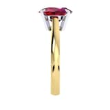 Mappin & Webb Belvedere 18ct Yellow Gold Oval Cut 6x4mm Ruby Ring - Ring Size M