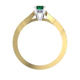 Mappin & Webb Boscobel 18ct Yellow Gold And 9x7mm Emerald Ring