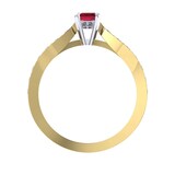 Mappin & Webb Boscobel 18ct Yellow Gold And 9x7mm Ruby Ring