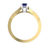 Mappin & Webb Boscobel 18ct Yellow Gold And 6x4mm Sapphire Ring