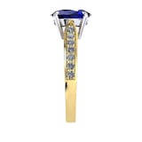 Mappin & Webb Boscobel 18ct Yellow Gold And 9x7mm Sapphire Ring
