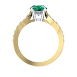 Mappin & Webb Boscobel 18ct Yellow Gold And 6x4mm Emerald Ring