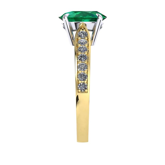 Mappin & Webb Boscobel 18ct Yellow Gold And 6x4mm Emerald Ring