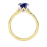 Mappin & Webb Ena Harkness 18ct Yellow Gold And 4mm Sapphire Ring
