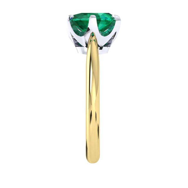 Mappin & Webb Hermione 18ct Yellow Gold And 9x7mm Emerald Ring