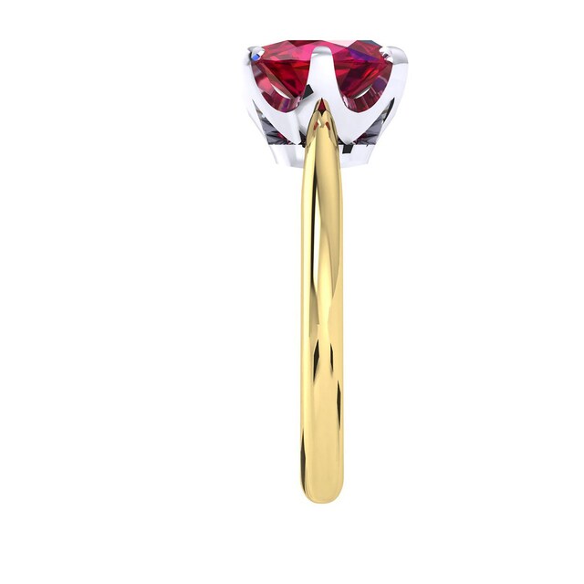 Mappin & Webb Hermione 18ct Yellow Gold And 9x7mm Ruby Ring