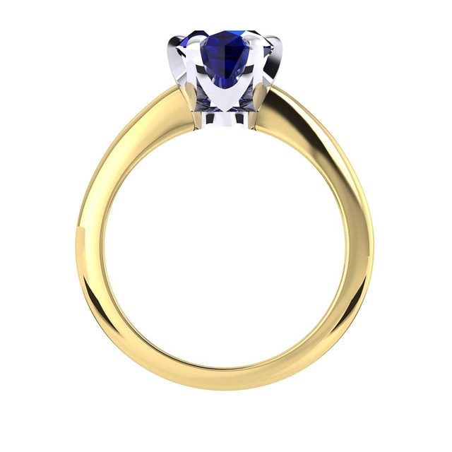 Mappin & Webb Hermione 18ct Yellow Gold And 9x7mm Sapphire Ring