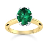 Mappin & Webb Hermione 18ct Yellow Gold And 7x5mm Emerald Ring