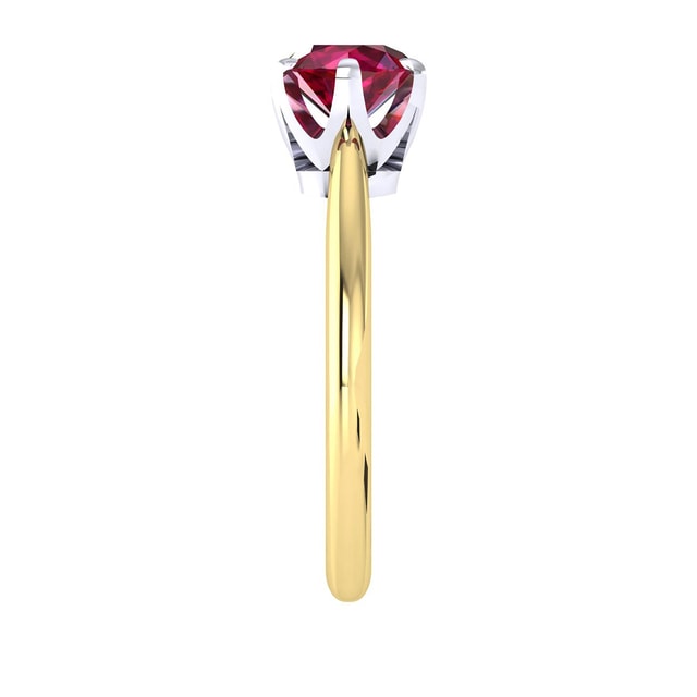 Mappin & Webb Hermione 18ct Yellow Gold And 6mm Ruby Ring