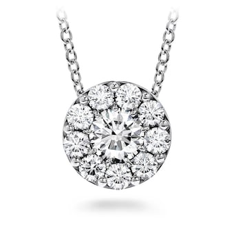 Hearts On Fire 18K White Gold Fulfillment 1.45cttw Diamond Pendant Necklace, 11mm Hearts On Fire 18K White Gold Fulfillment 1.45cttw Diamond Pendant Necklace, 11mm