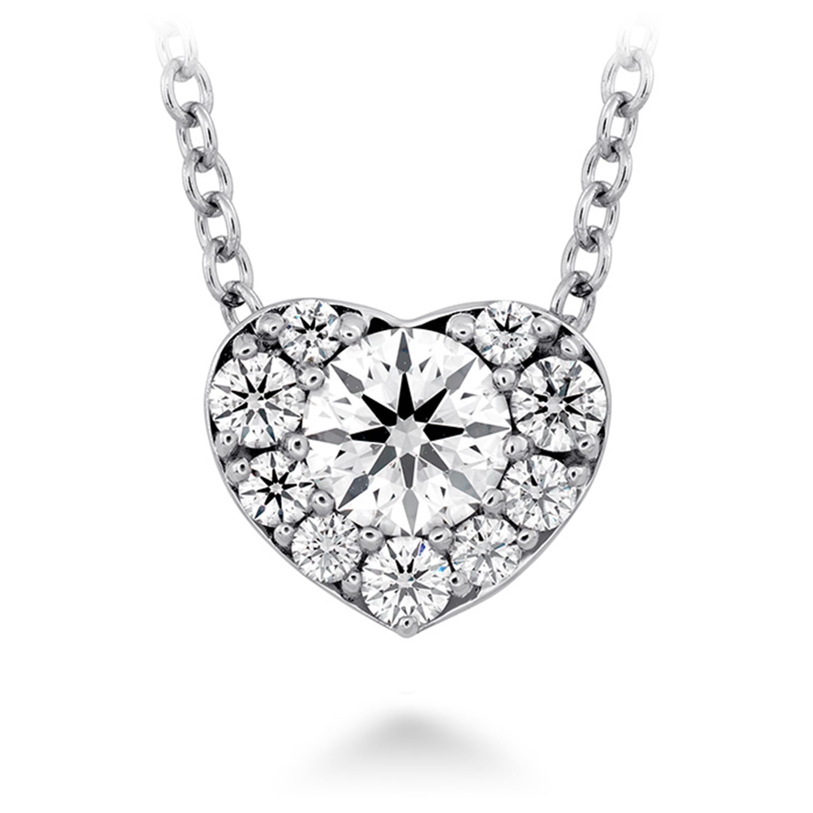 Hearts On Fire 18K White Gold Fulfillment 0.38cttw Diamond Heart Pendant