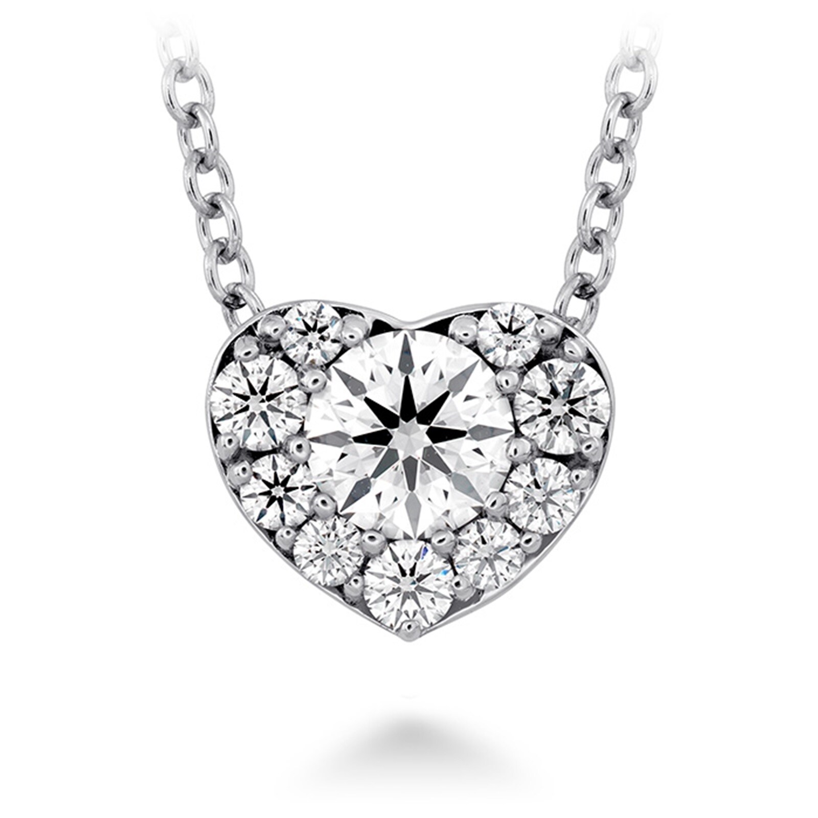 Hearts On Fire 18K White Gold Fulfillment 0.38cttw Diamond Heart Pendant