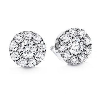 Hearts On Fire 18K White Gold Fulfillment 0.47cttw Diamond Stud Earrings, 6mm Hearts On Fire 18K White Gold Fulfillment 0.47cttw Diamond Stud Earrings, 6mm