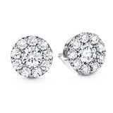 Hearts On Fire 18K White Gold Fulfillment 0.47cttw Diamond Stud Earrings, 6mm